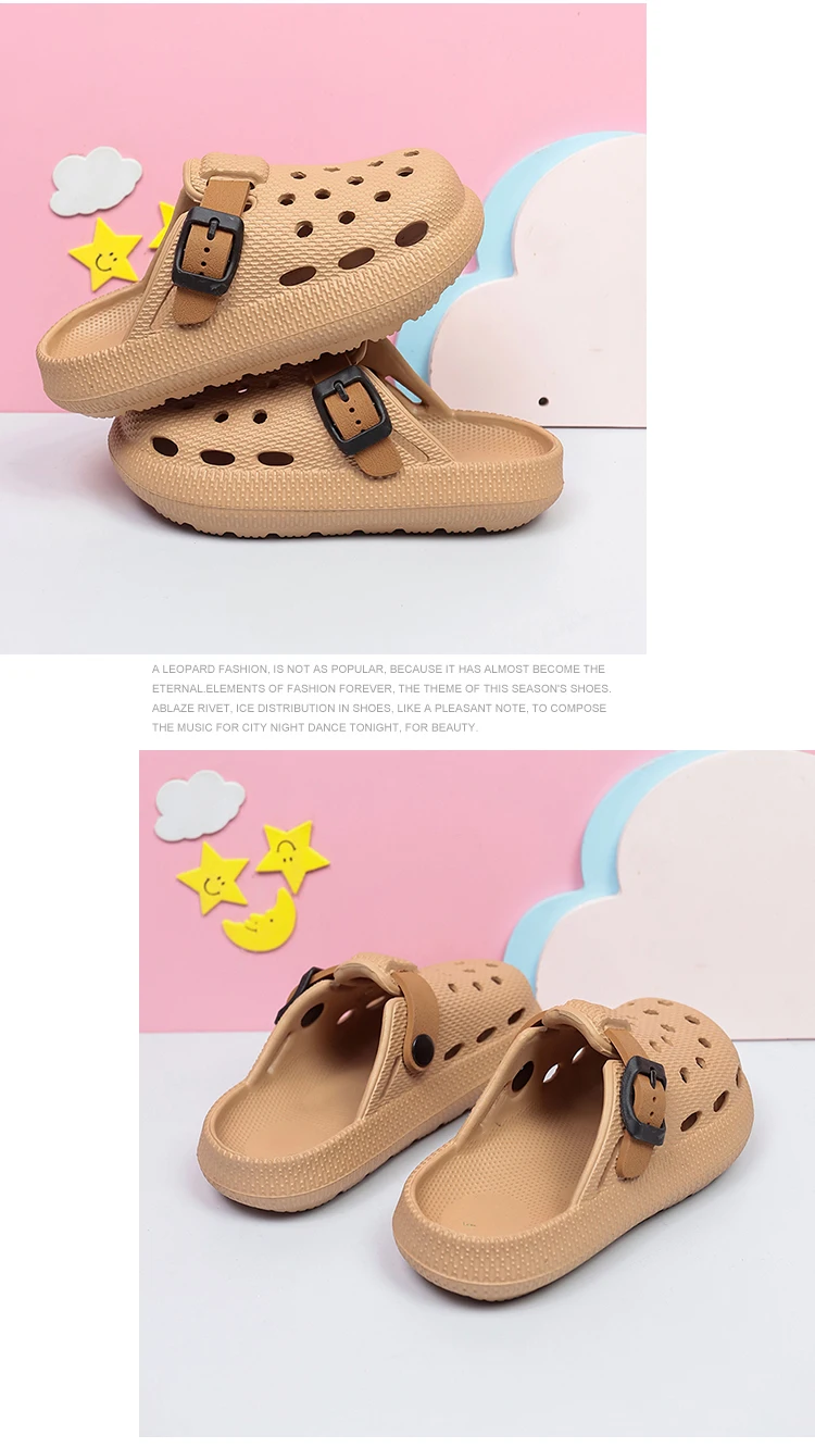 Neue Kinder-Clogs, Leichte Sommer-Sandalen mit Geschlossenem Zehenbereich für Jungen und Mädchen, Outdoor-Strandsandalen – Detail 15
