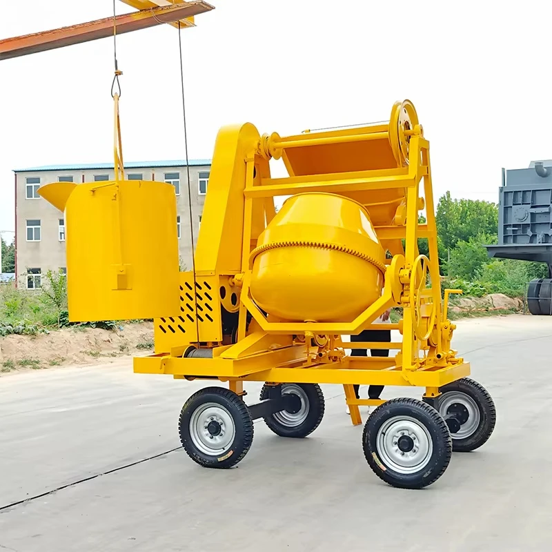 High Efficiency Portable Mini Concrete Mixer Small Scale Construction Mixing Machinery