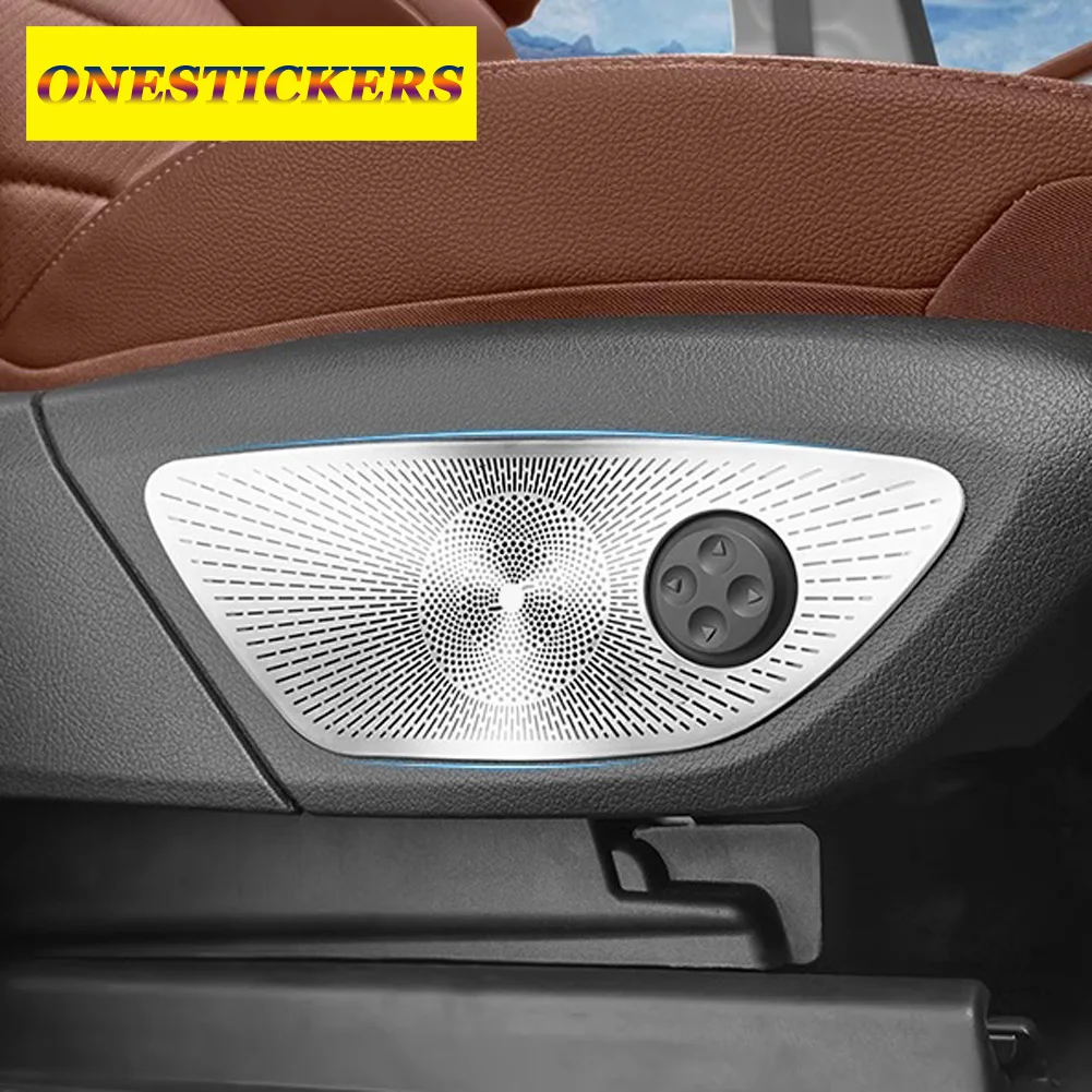 Para Mercedes Benz GLE GLS Classe AMG W167 V167 Coupe C167 X167 2020-2026 Acessórios Automotivos Capa de Acabamento do Botão de Ajuste do Banco Dianteiro