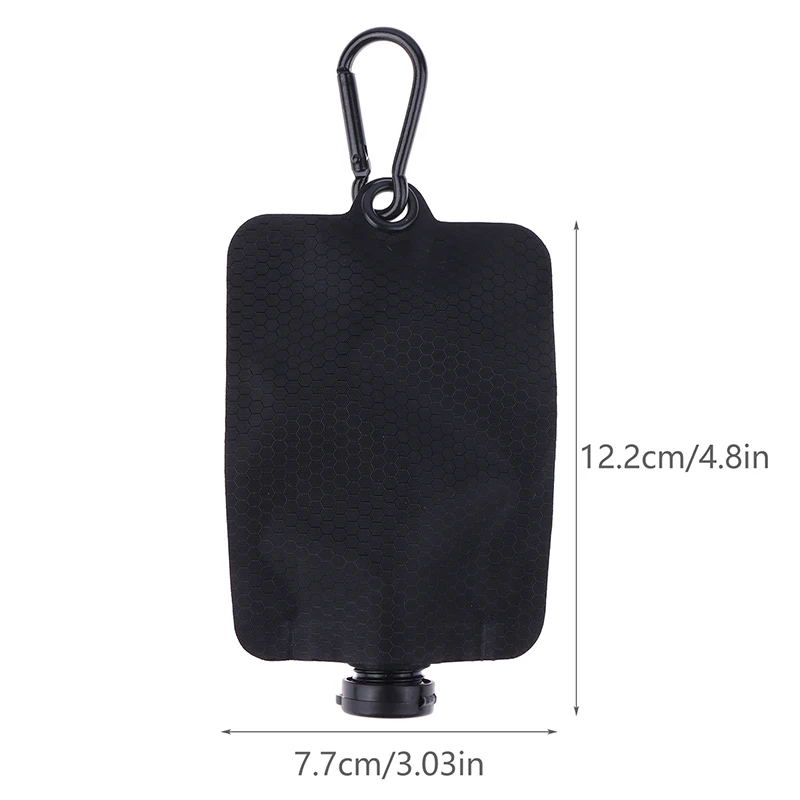 1 pz borsa da viaggio ricaricabile da spremere - custodia per cosmetici liquidi dispensazione di lozioni shampoo e balsamo borsa per articoli da toeletta