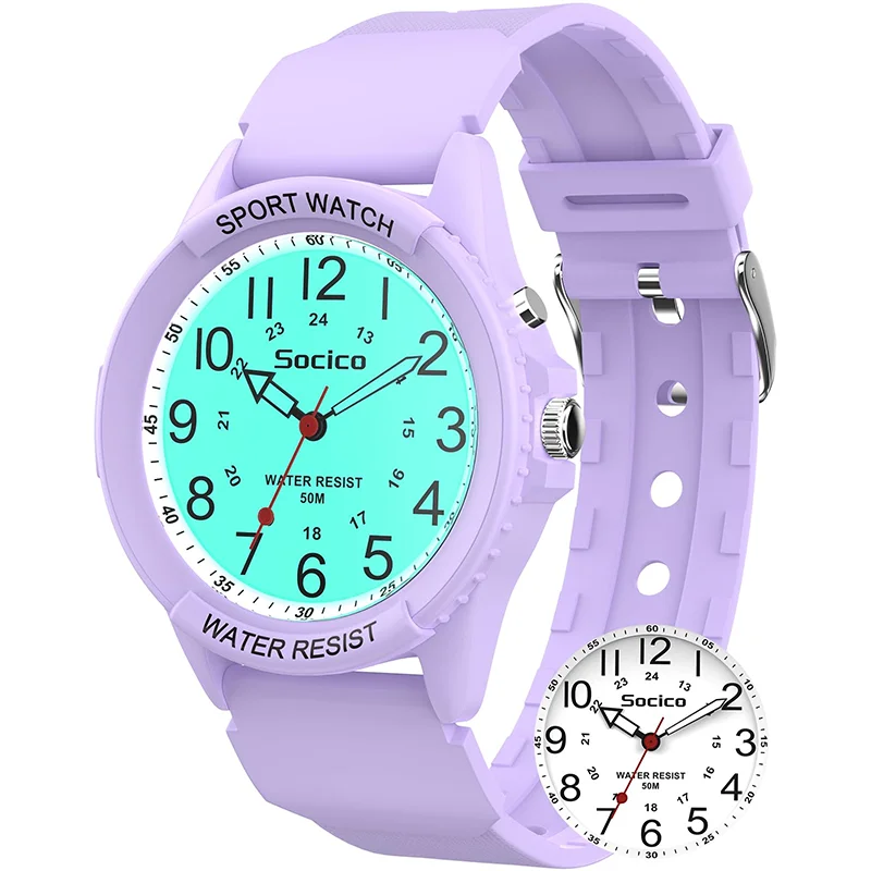 Fashion Quartz Watch New Design Soft TPU Strap Water Resistant Outdoor Sports Wrist Watches for Man and Women  Daily Commute