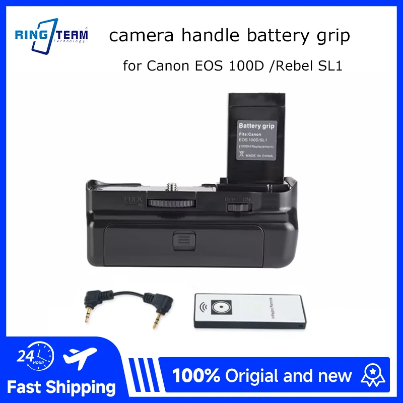 

BG-100D BG-100DH Vertical Battery Grip for Canon EOS 100D Rebel SL1 with Remote Control Works with LP-E12 Battery