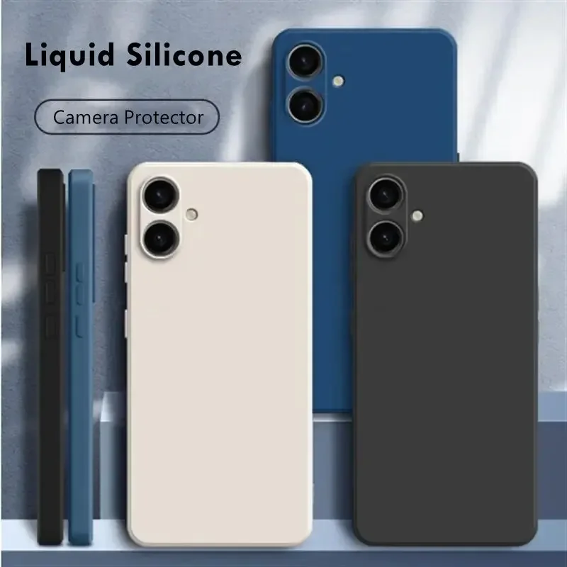 For SamsungM07 GalaxyM07 M 07 4G For Samsung Galaxy M07 4G Case Original Liquid Silicone Rubber Shockproof Bumper Back Cover