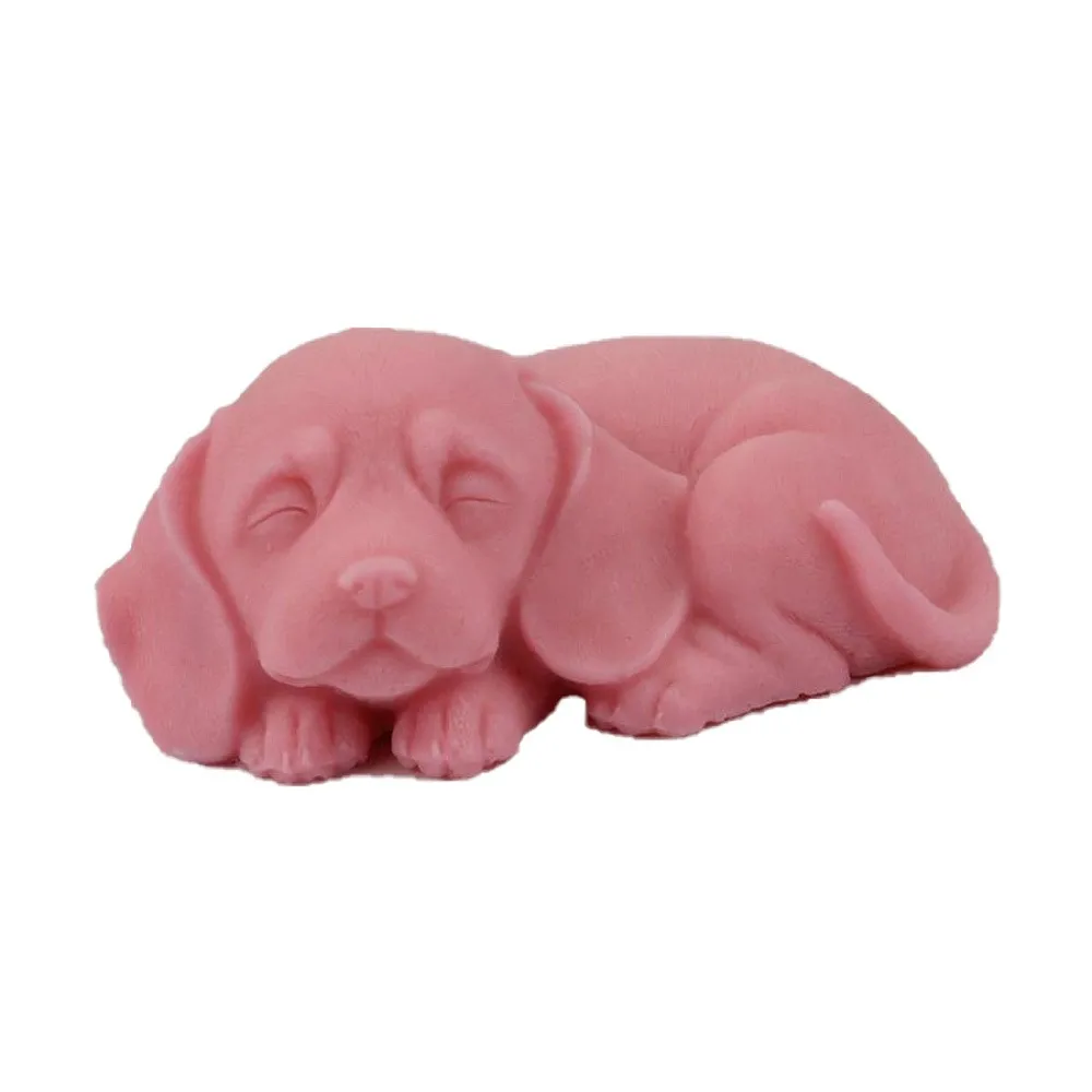 3D dog silicone mold process mold DIY soap mold cake decoration tool