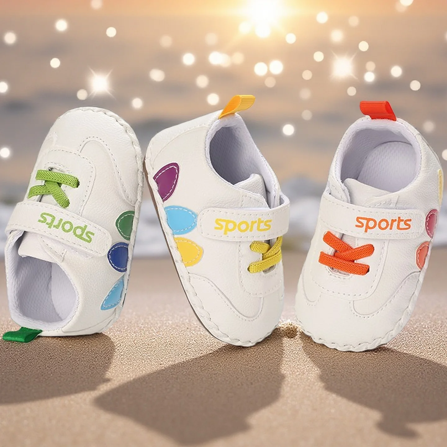 

White Baby Shoes Casual Fashion Christening Baptismal FirstWalker Gentleman Baby Boy Shoes Sneakers