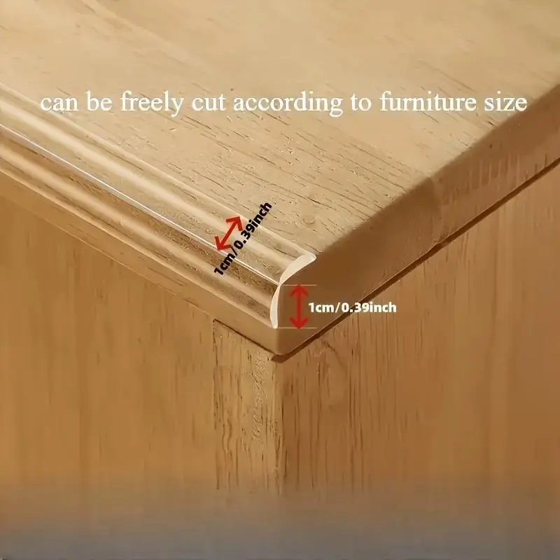 

Прозрачная лента для предотвращения столкновений по краям мебели, невидимый угловой захват для детей, резиновые утолщенные защитные края, мягкие полоски