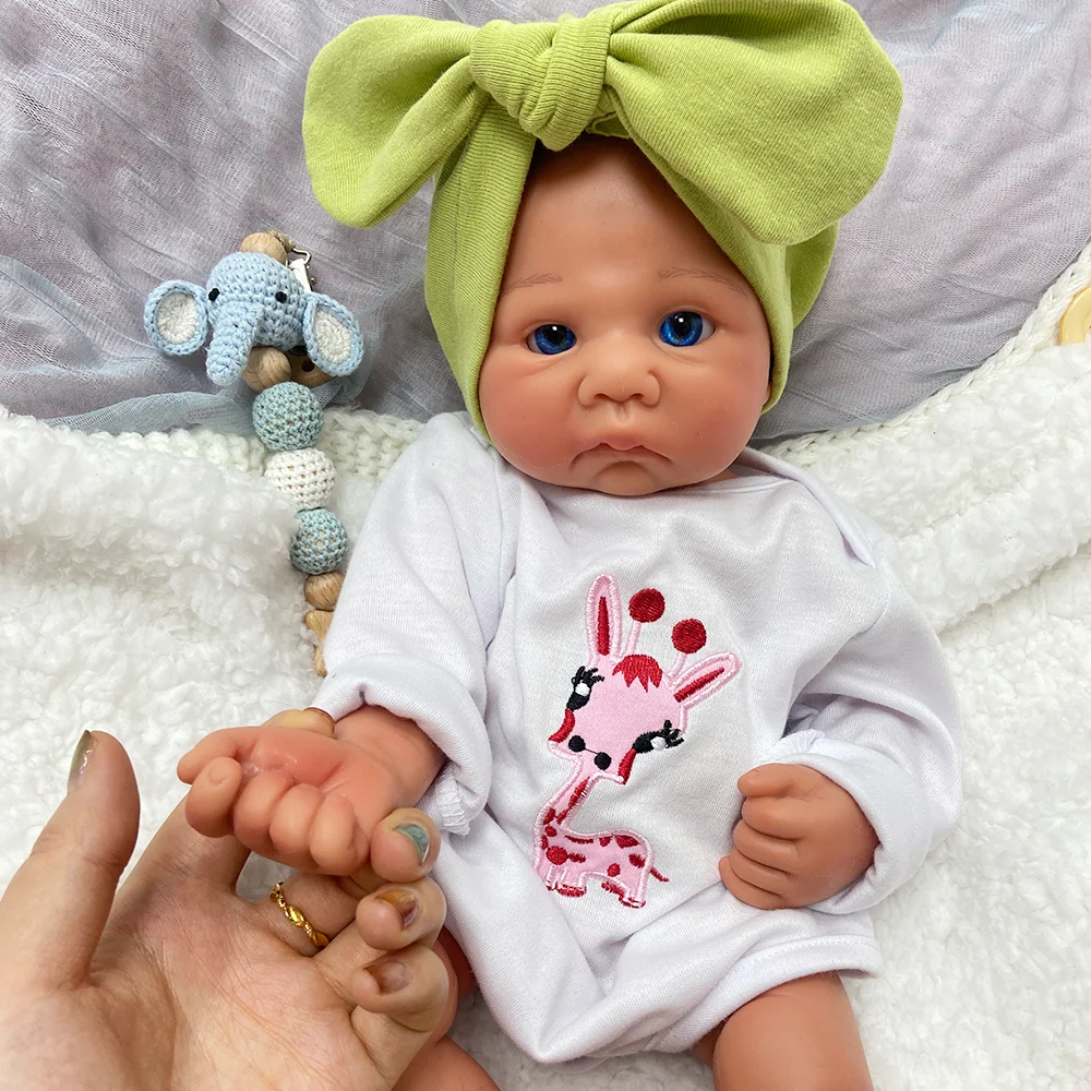 17 Inch Hot Selling Soft Real Alive Full Body Kits Silicone Reborn Baby Doll Washable Toddlers Interactive Toys