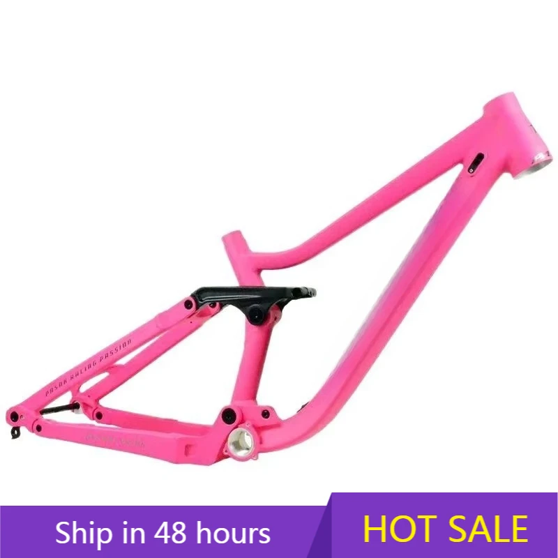 

YTYIN 24 Inch Soft Tail Youth Mountain Bike Suspension Frame 3.0 Tire Boost Barrel Axle 148MM for AM Bicycles Mtb Disc