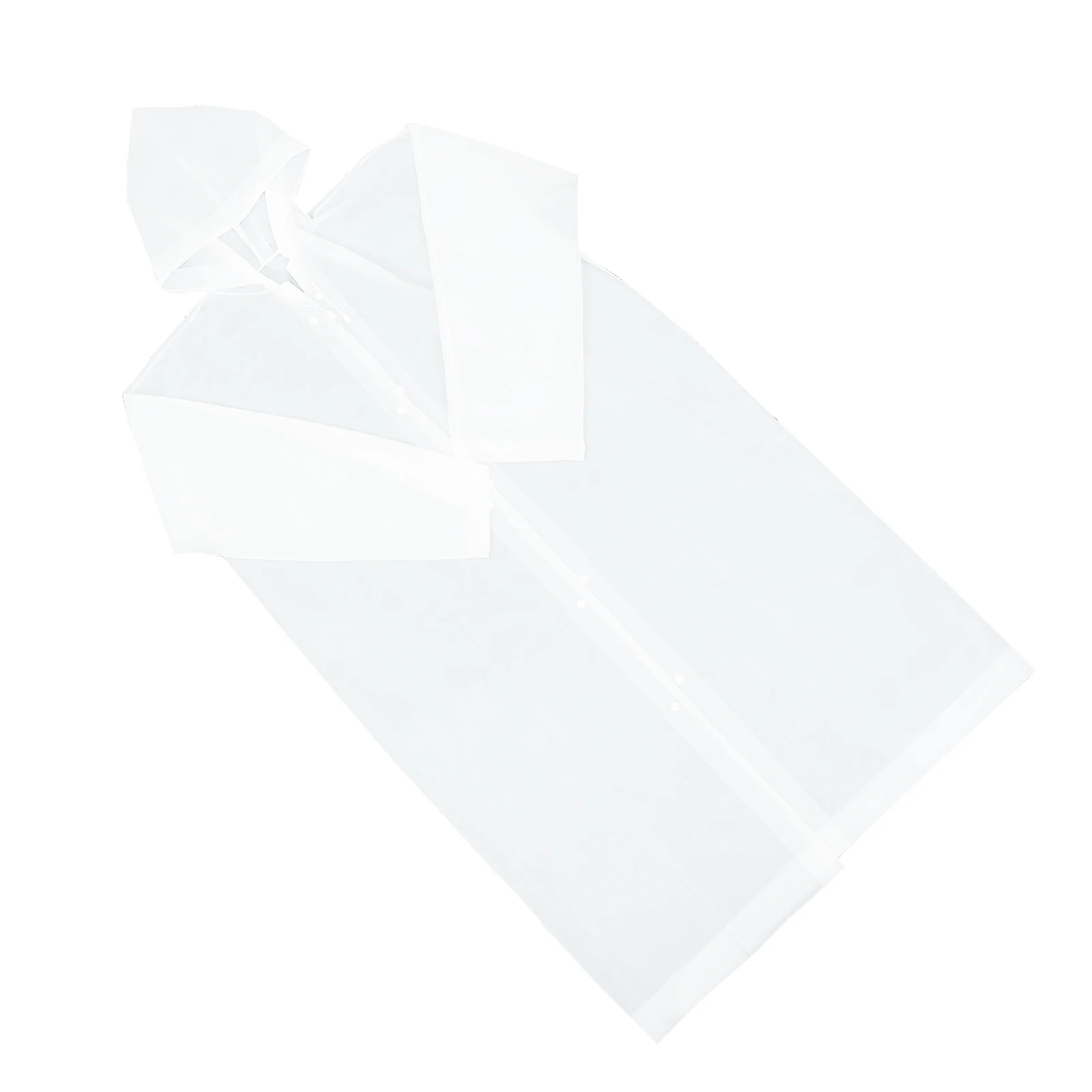 

Adult Long Hooded Raincoat Portable Lightweight Waterproof Breathable Outdoor Travel Rain Poncho White Adult Raincoat