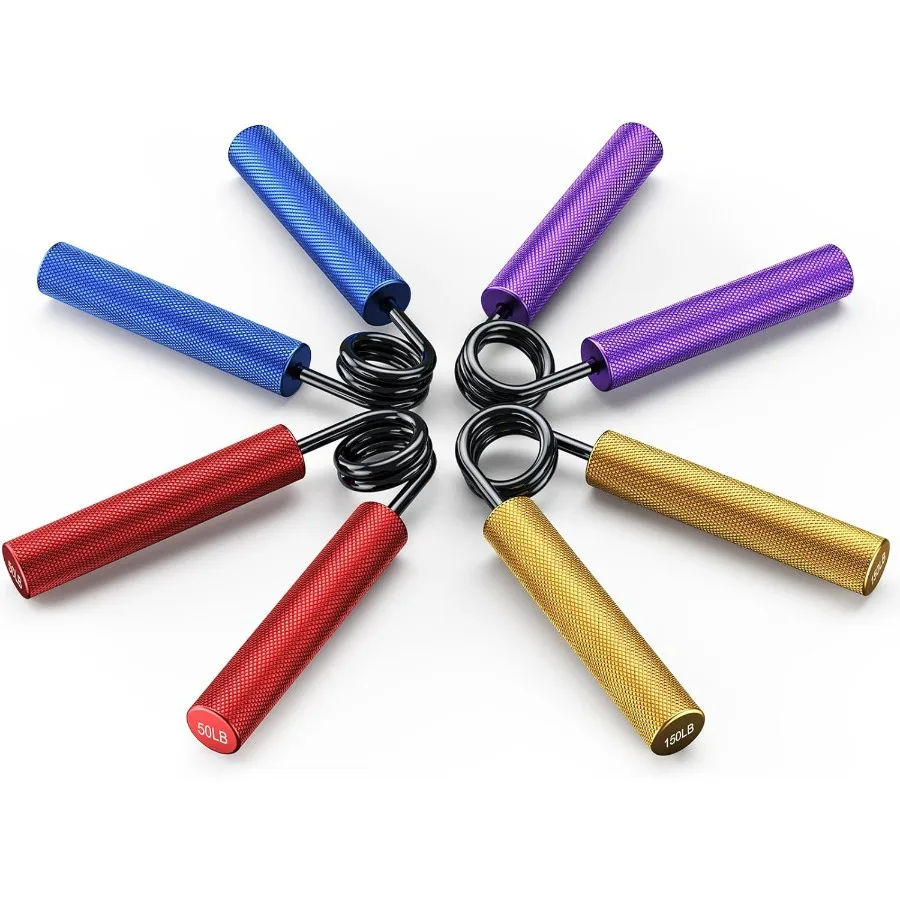 قبضة قوة المدرب 6 حزمة 50LB300LB مقوي قبضة اليد المعدنية لصالة الألعاب الرياضية في الهواء الطلق المنزل استخدام عدم الانزلاق الثقيلة الساعد ممارسة #1