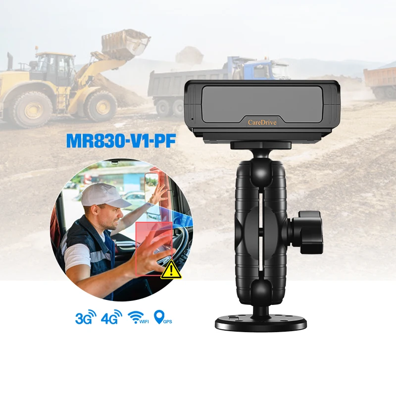CareDrive MR830-V1-PF Driver Monitor del sonno Promemoria vocale Cuscino vibrante Allarme di sveglia per pala gommata App semi-rimorchio DSM