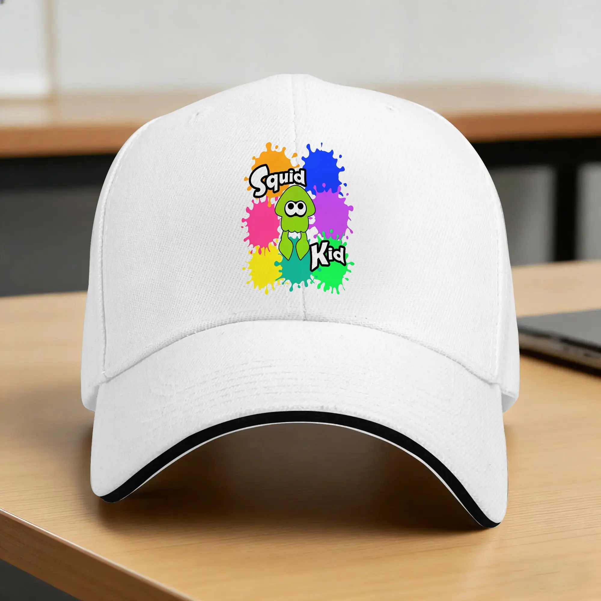 Squid Kid Sun Baseball Cap Summer Couple Women  Design Trucker Hat Breathable y2k Retro Kpop Rock Snapback Cap
