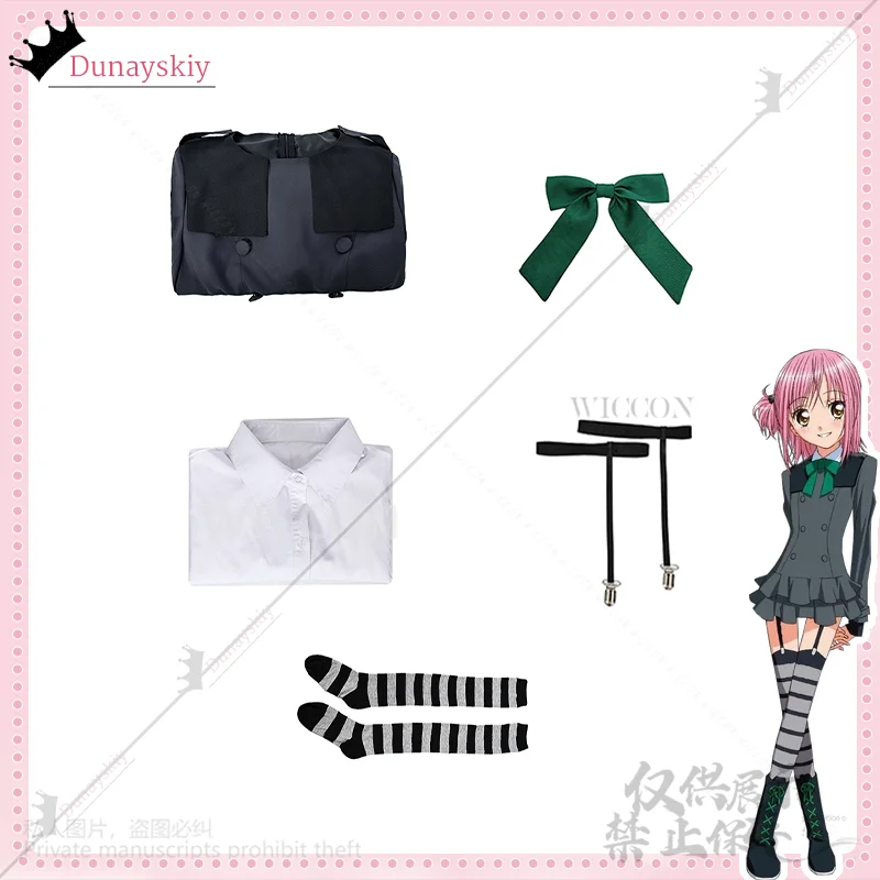 شوجو شارا هيناموري آمو تأثيري أنيمي زي Kawaii سيدة رمادي البدلة تنورة JK زي مدرسي مثير جوارب لوليتا مخصصة