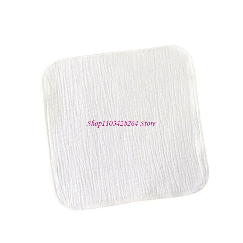 منشفة مربعة الشكل للأطفال ناعمة ومريحة من 4 طبقات من قماش التجشؤ منديل صغير للجنسين لحديثي الولادة مريلة للرضع #3