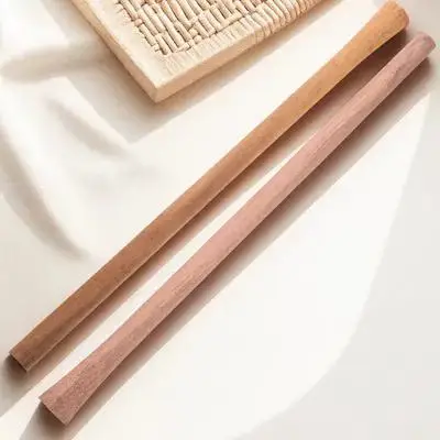 2pcs Wooden Handle Replacement For Hoe Shovel Garden Tools Hardwood Non-Slip Grip Farming Gardening Woodworking Tool