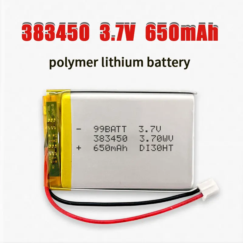 

3,7 В 650 мАч 383450 403450 аккумулятор Lipo литий-полимерный литий-ионный аккумулятор для диспенсера воды массажер детектор шин