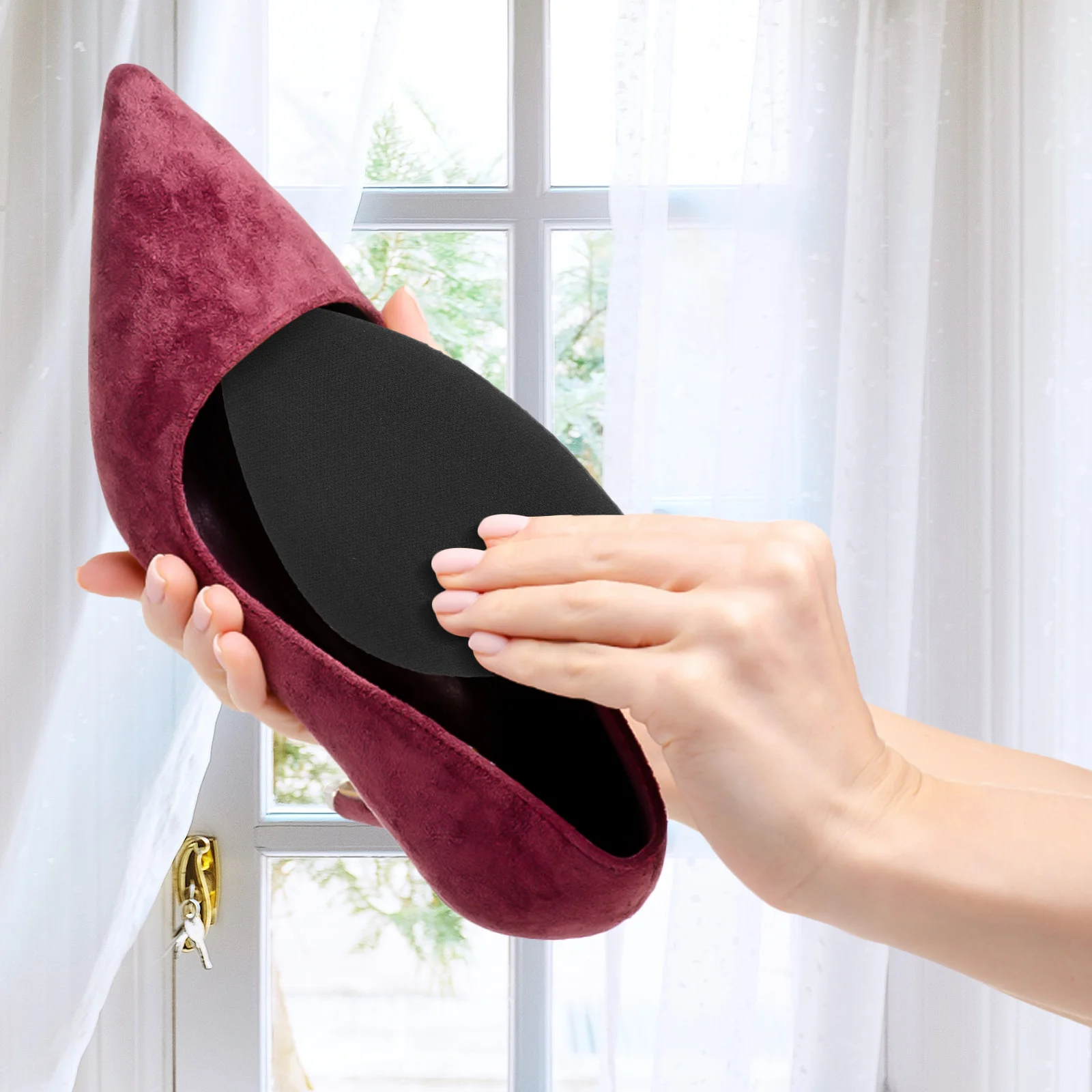 

Comfortable Sponge Insoles High Heels Forefoot Pads Anti Friction Non Slip Women Shoe Inserts Breathable Arch