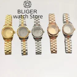 BLIGER 26mm watch case Gold Silver Rose gold Stainless steel case Sapphire glass for NH05 NH06 NH05A NH06A Automatic Movement