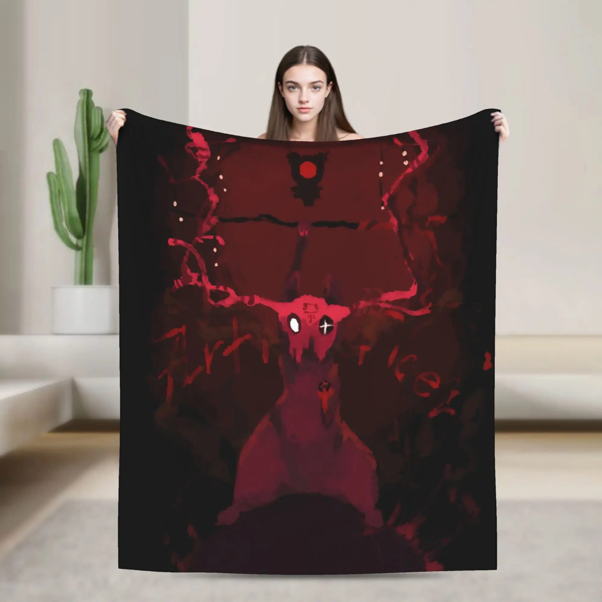 Rain World Slugcat Indie Game Surreal Horror Merch Blankets Soft Coral Fleece Plush  Throw Blankets Relax Rug Piece