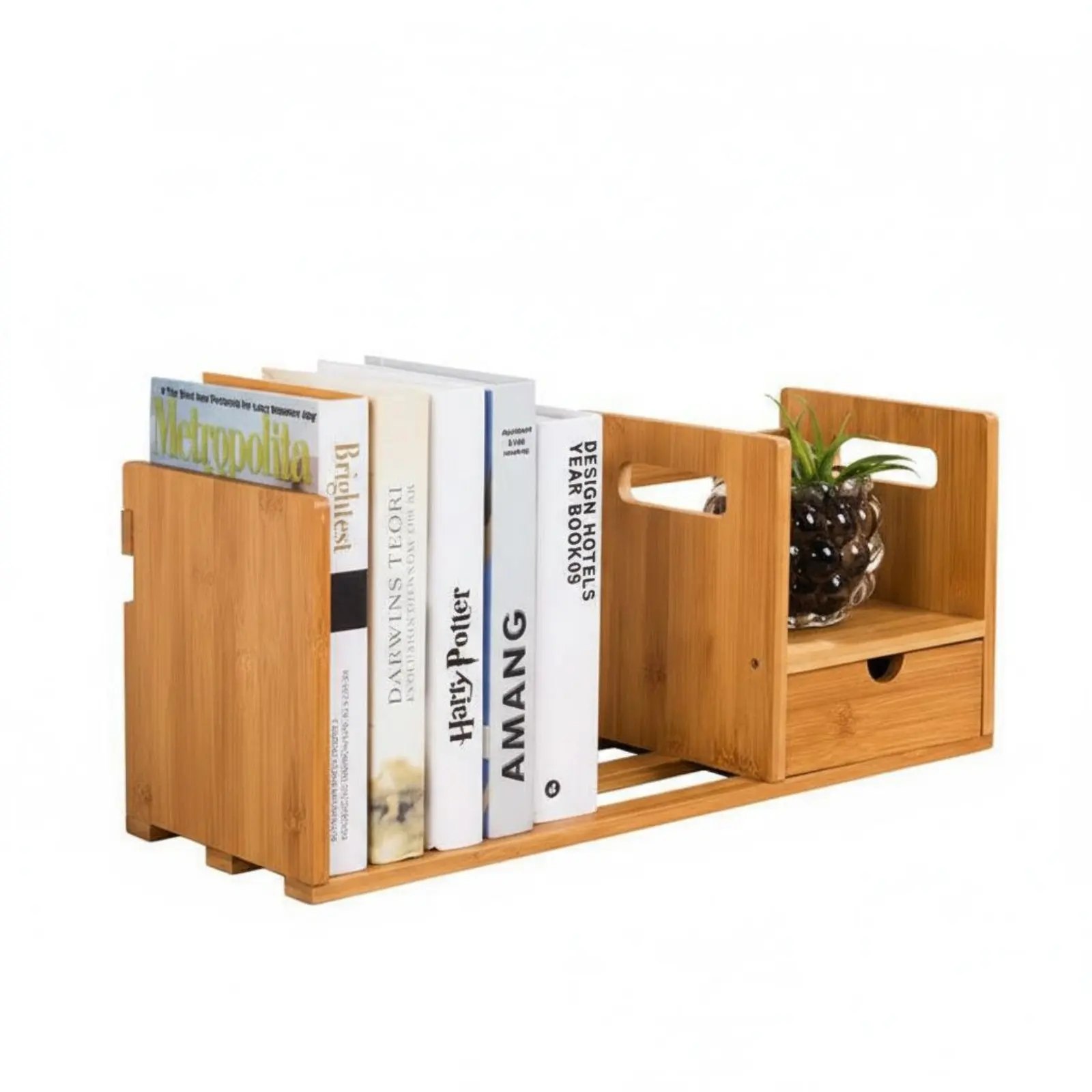

Expandable desktop organizer Easy Assembly Two-Piece Extendable Rack Multi-Functional sturdy Construction for Home Organizers