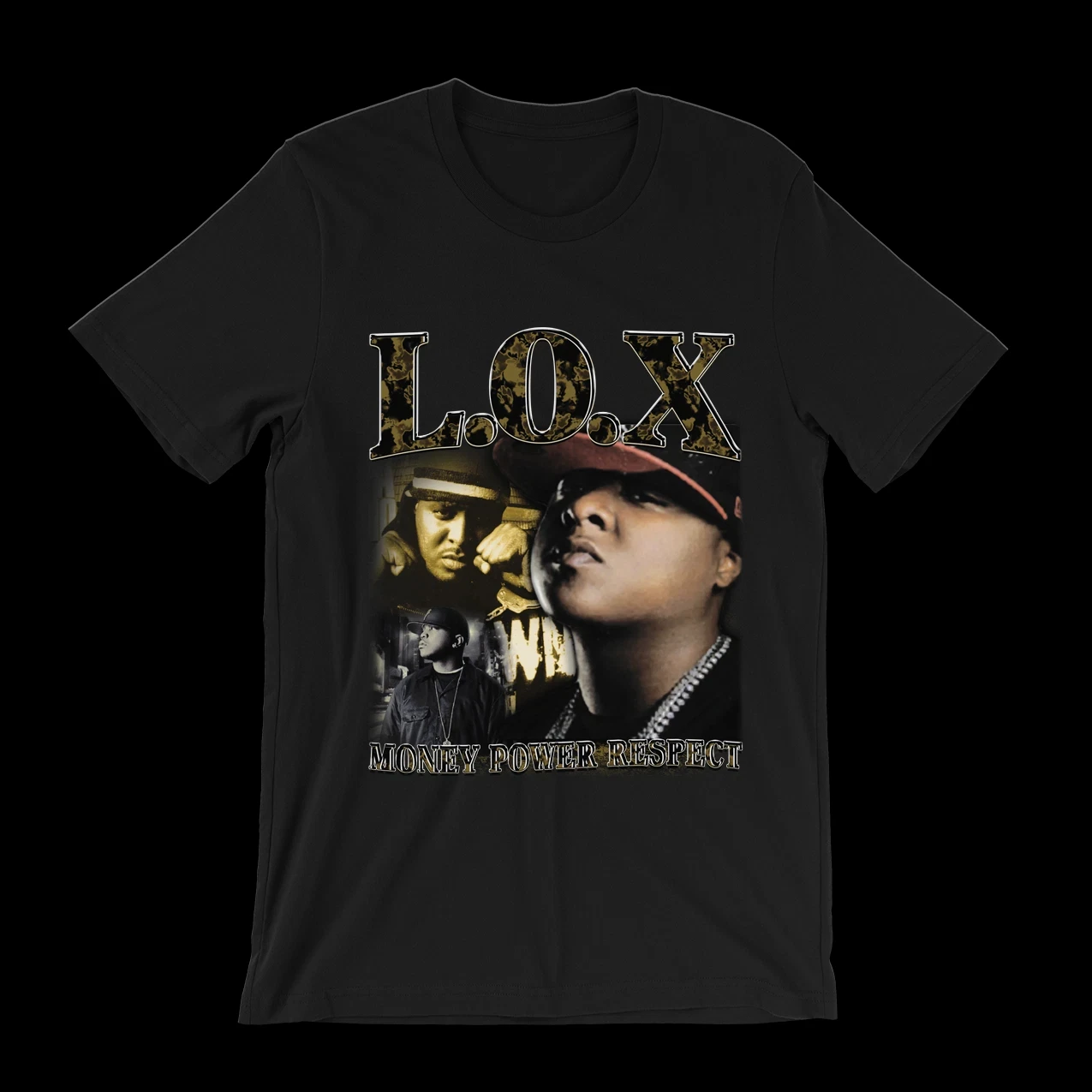 LOL.X. Money Power Respect The Lox Syles P Jadakiss Sheek Louch D-Block Camisetas para hombres y mujeres Ropa de calle vintage de verano