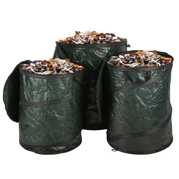 

Trash Can Camping Essentials 3-Pack - 44-Gal, 29.5-Gal, and 23.1-Gal Collapsible Outdoor Portable Pop-Up Trash Cans for