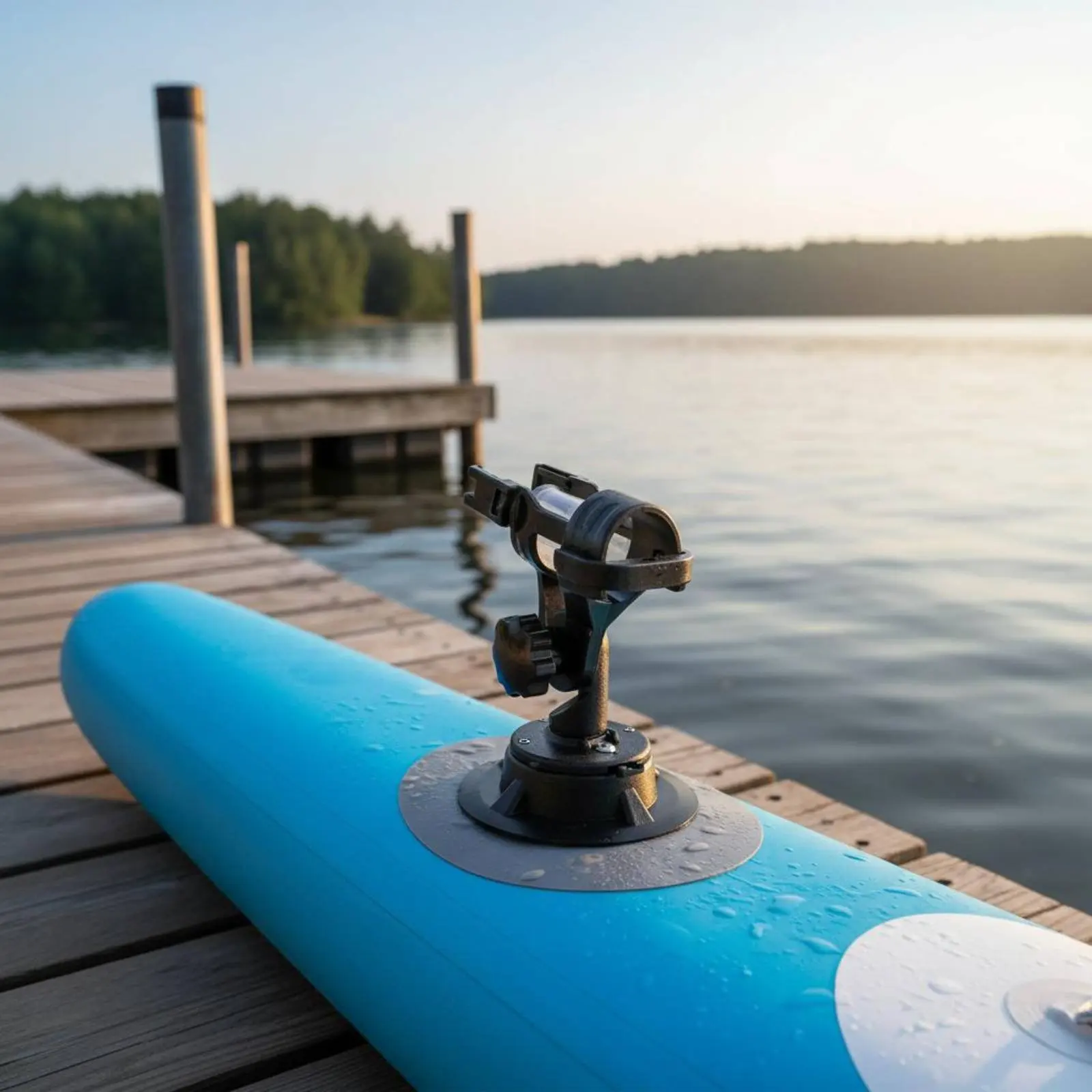 Kayak Rod Holder Easy to Install Paddle Board Rod Holder Pole Cradle Portable Lightweight for Fishermen, Inflatable Boat