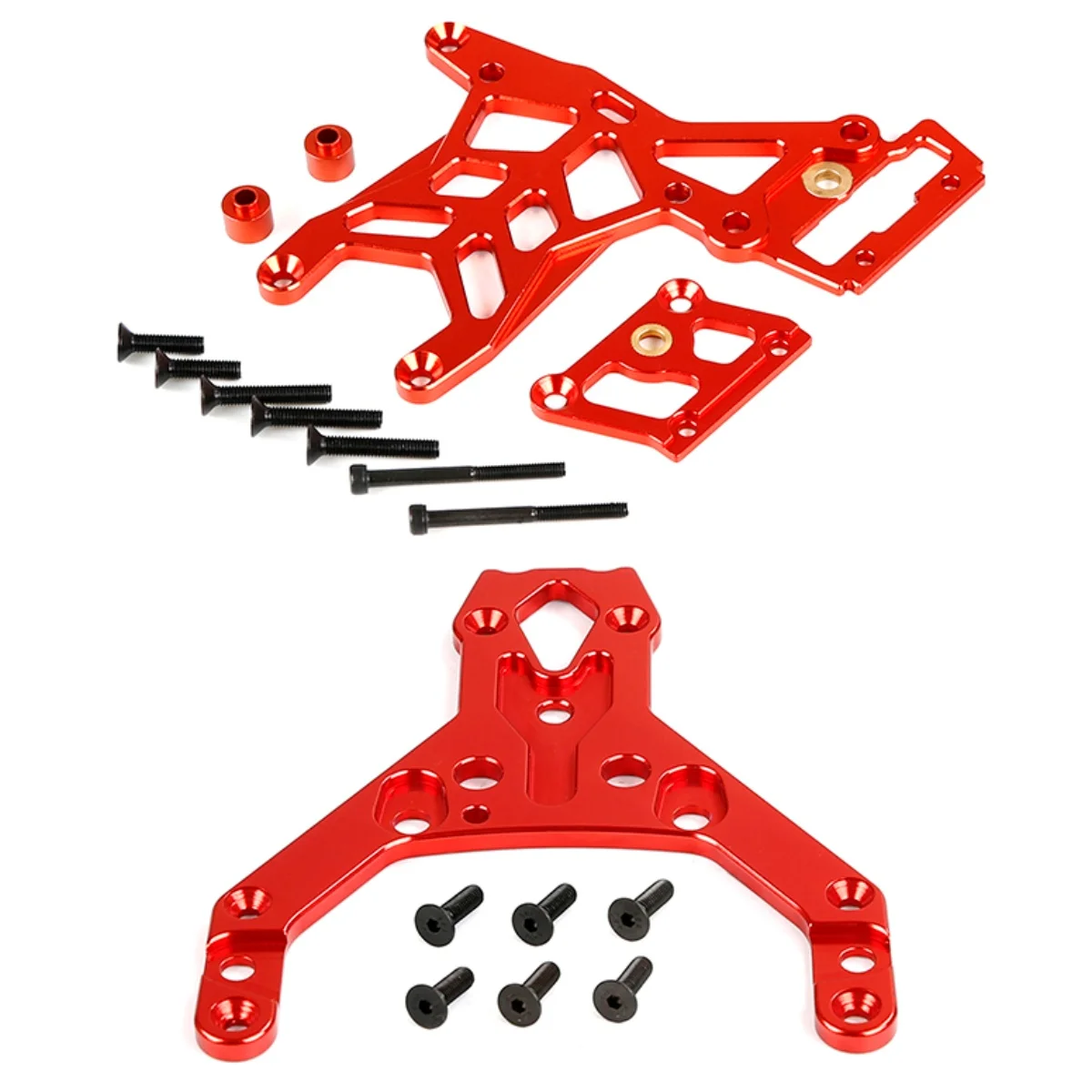 Aluminum Front and Rear Upper Chassis Plate for HPI Rovan KM Baja 5B 5T