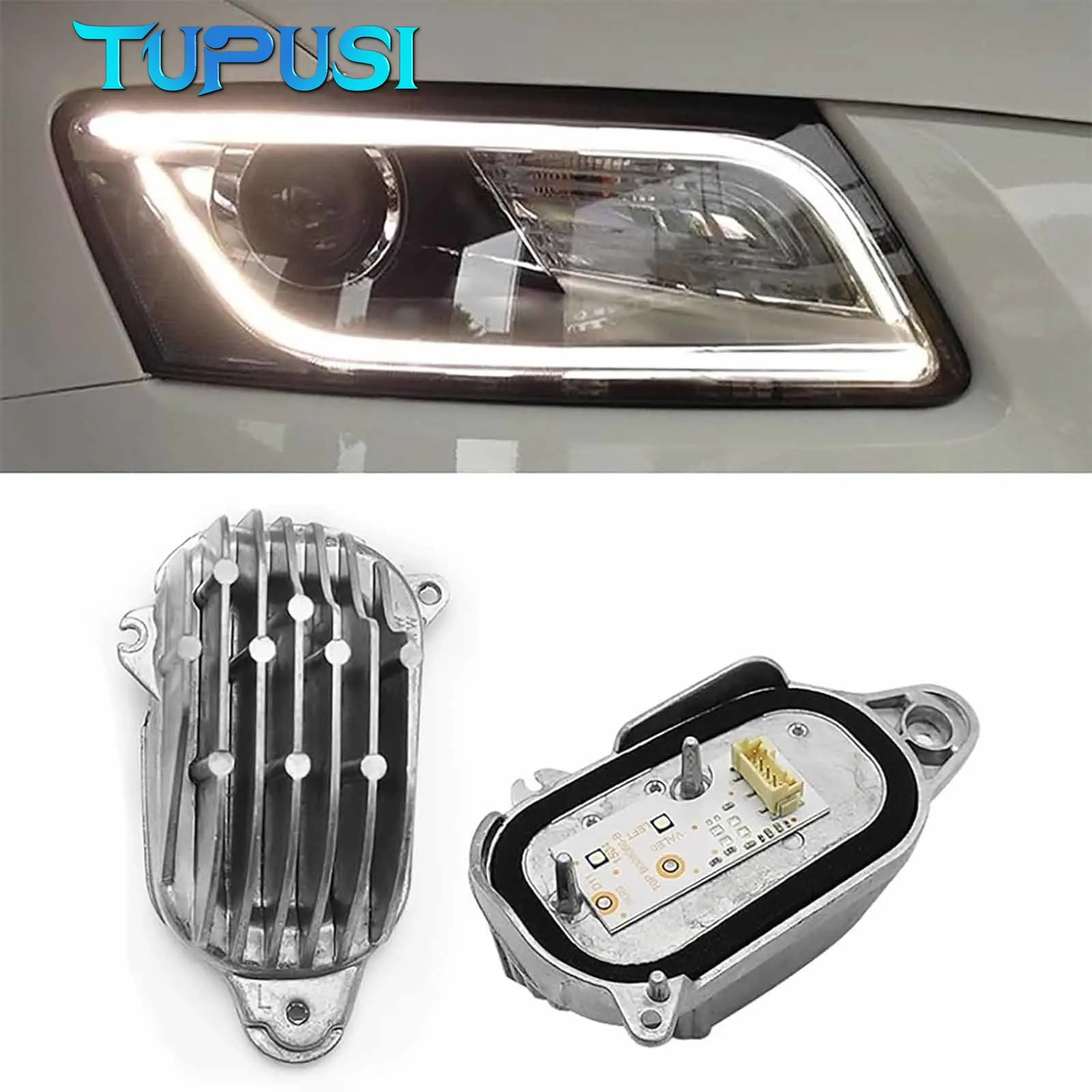 For Audi Q5 2013-2017 High Quality Headlight LED Light DRL Daytime Running Light Driver Module OE# 8R0941475B 8R0941476B