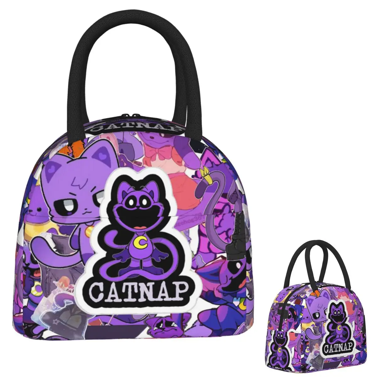 

Изолированная сумка для обеда Catnap Smiling Critters с героями мультфильмов для женщин и детей, герметичные коробки для еды, термобокс для обеда, сумка