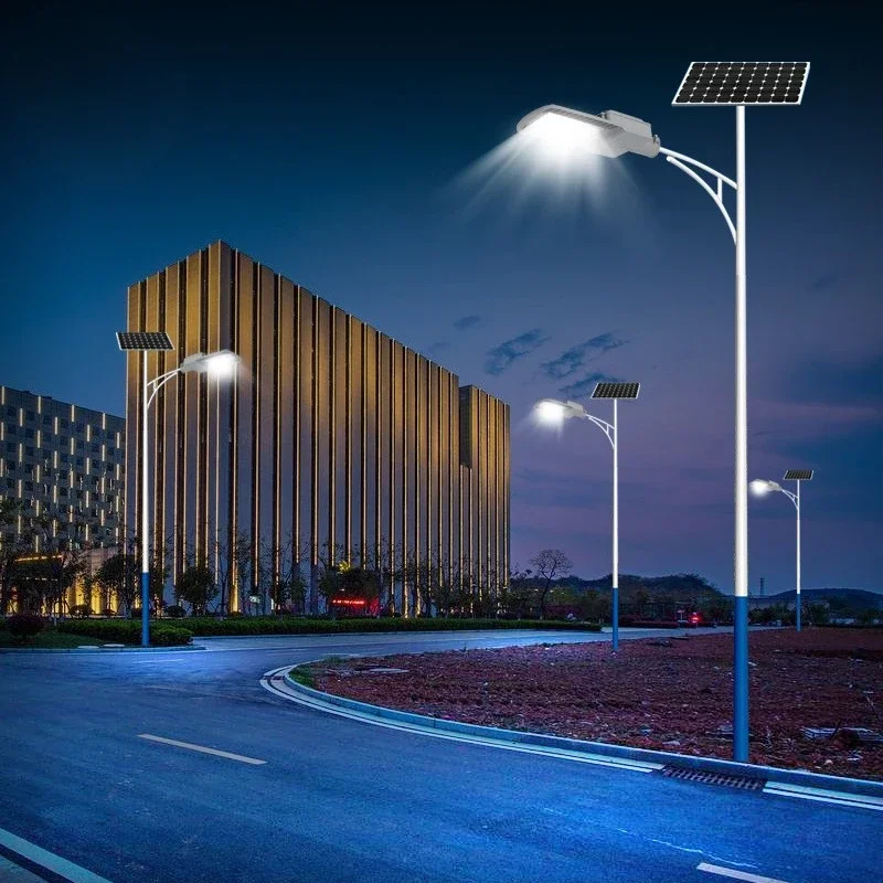 Chuangfu Outdoor LED Solar Street Light, Automatic Charging 60w Induction Light Source New Countryside 6m Solar Light