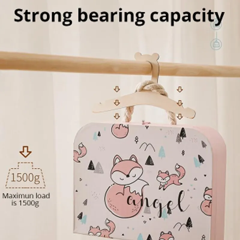 10 Pcs Baby Creative Hanger Rack Baby Wooden Clothes Hanger Home Baby Room Nursery Decor for Kids Present