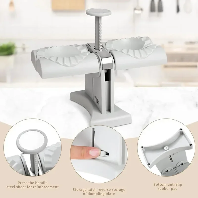 Manual Press Dumpling Maker Easy To Use Mould DoubleHead Wrapper Dumpling Pastry Making Tools Food Machine Kitchen Accessories