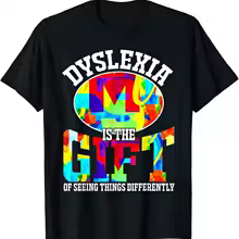 T-Shirt « La Dyslexie est mon Super Pouvoir »