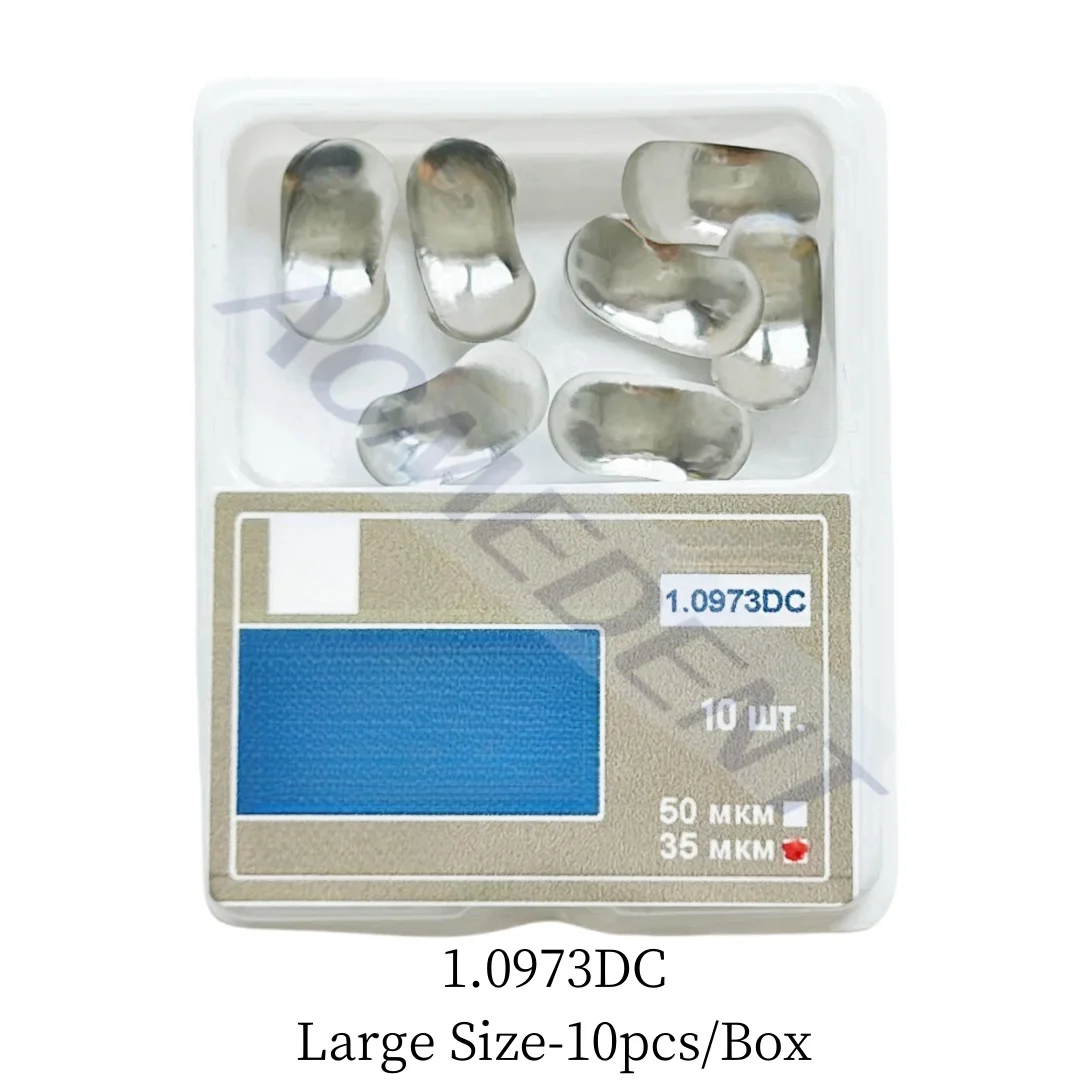 1.0973DC Dental Matrix System Double Curved Matrices 0.035μm Single Refill Large Size 10pcs/Box