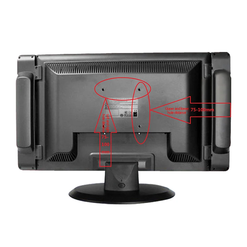 14-26 Inch TV Mount Wall-mounted Snap Fastener Flat Panel Bracket Universal Metal TV Holder LCD LED Monitor TV Frame VESA 75/100