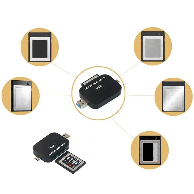 USB3.0 Type-C To XQD Card Reader For Nikon D4 D5 D500 For Sony Camera XQD Card 500MB/S Transfer Tool