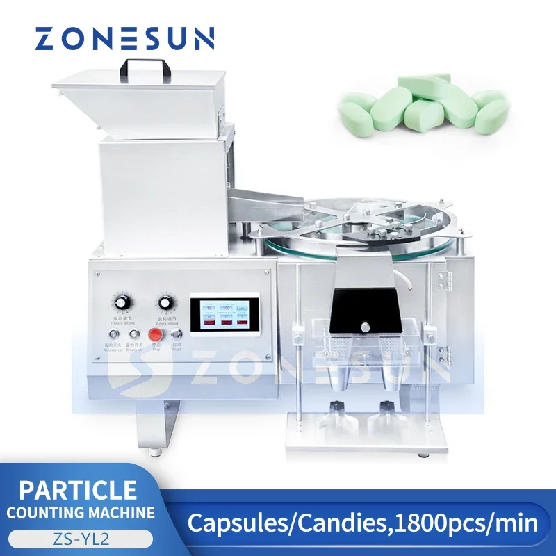 Zonesun Gummy Counting Machine Gummy Filling Machine Candy Counter Machine Candy Dispensing Equipment ZS-YL2