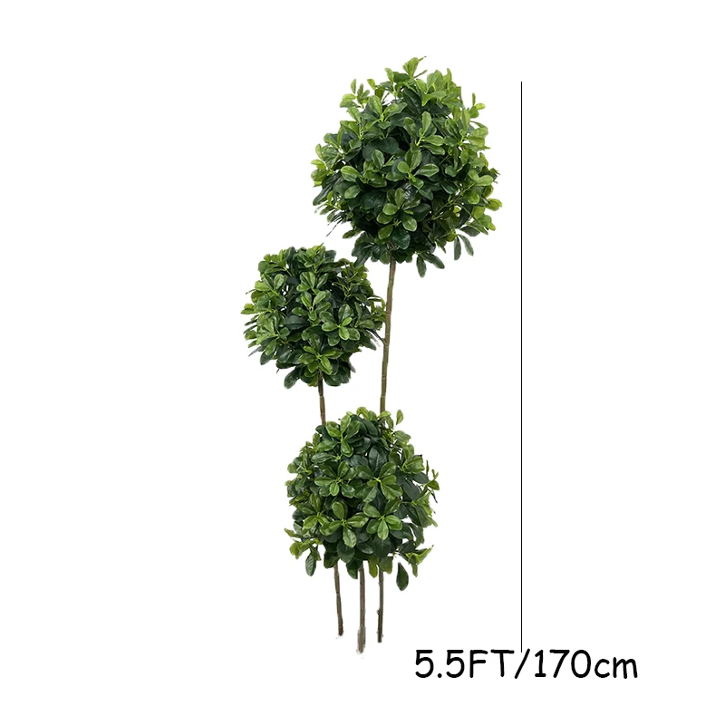 110-180cm Large Artificial Ficus Tree Plastic Leaves Fake Banyan Plants Tree Branch Tall Green Plant For Home Room Office Decor