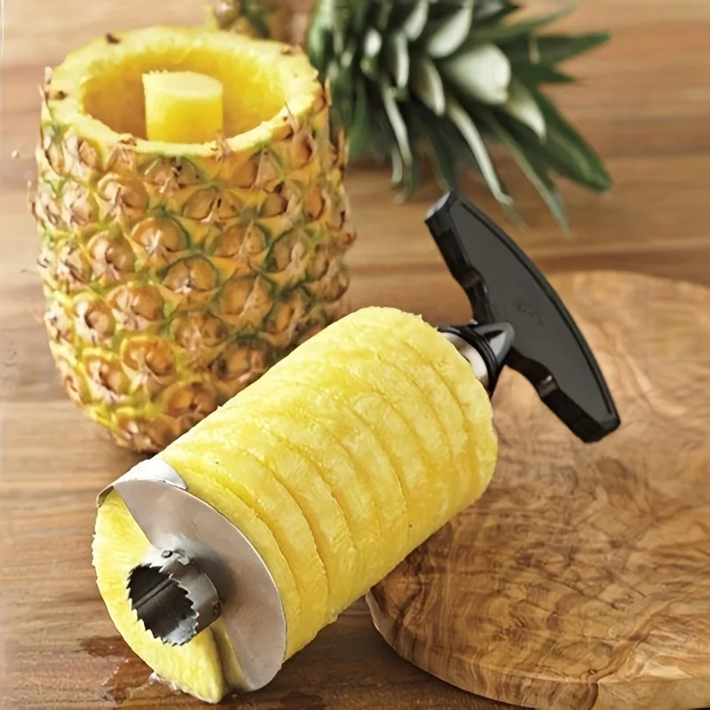 Rebanador de piña de acero inoxidable, 1 piezas, pelador, herramientas de cocina, accesorios de cocina