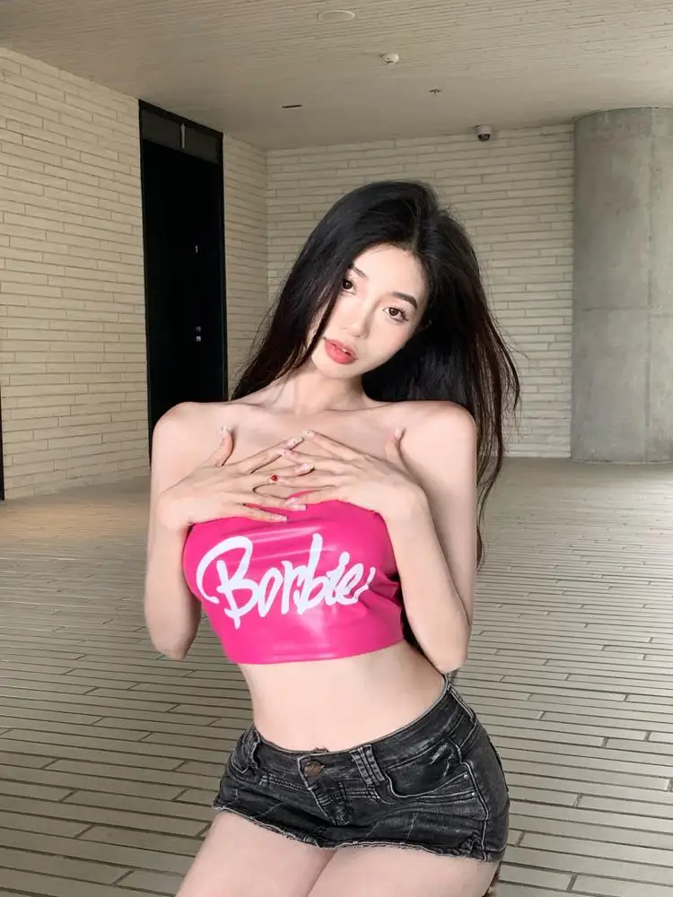 

Женский летний жилет Spicy Girl Bal Brtte Pure Desire без бретелей, анти-легкий маленький терможилет, уличный топ с запахом на груди