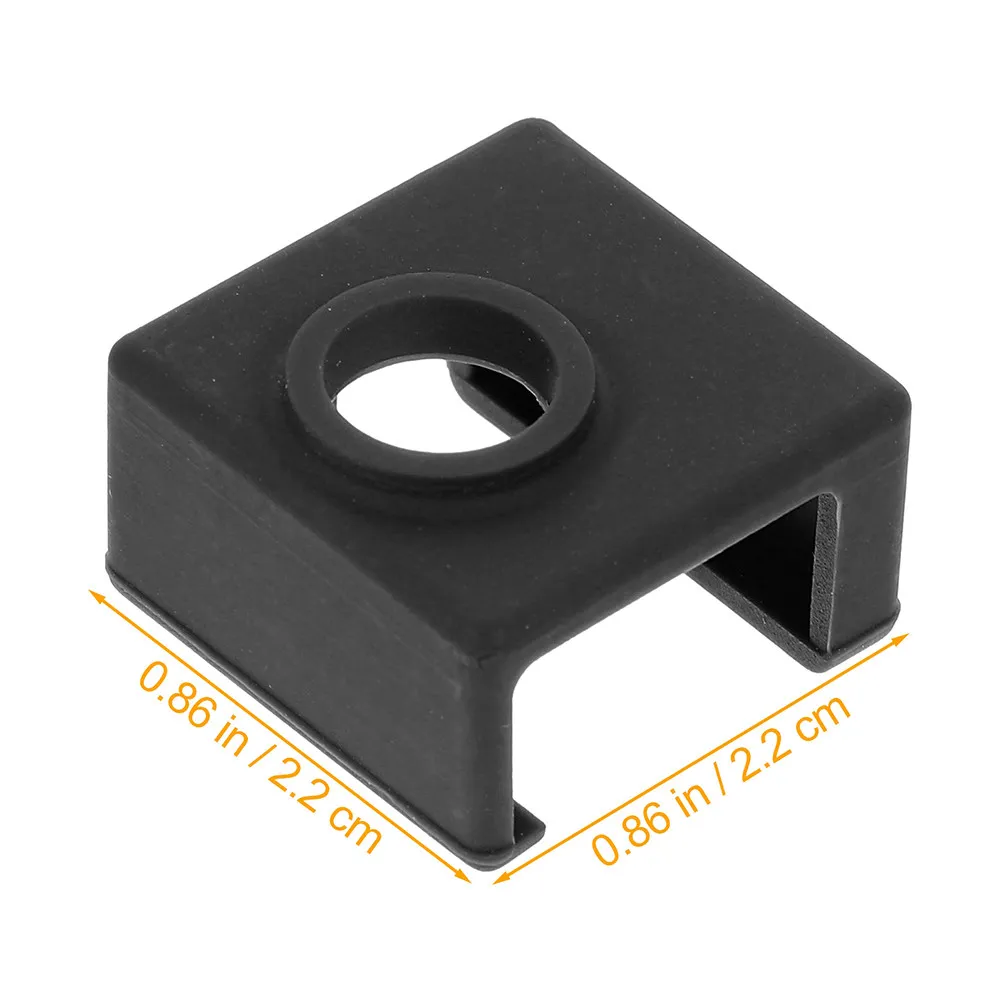 6Pcs Heating Block Silicone Cover for 3D Printer Extruder Hot End Protect Sleeve Heating Block Protect Cover Extruder