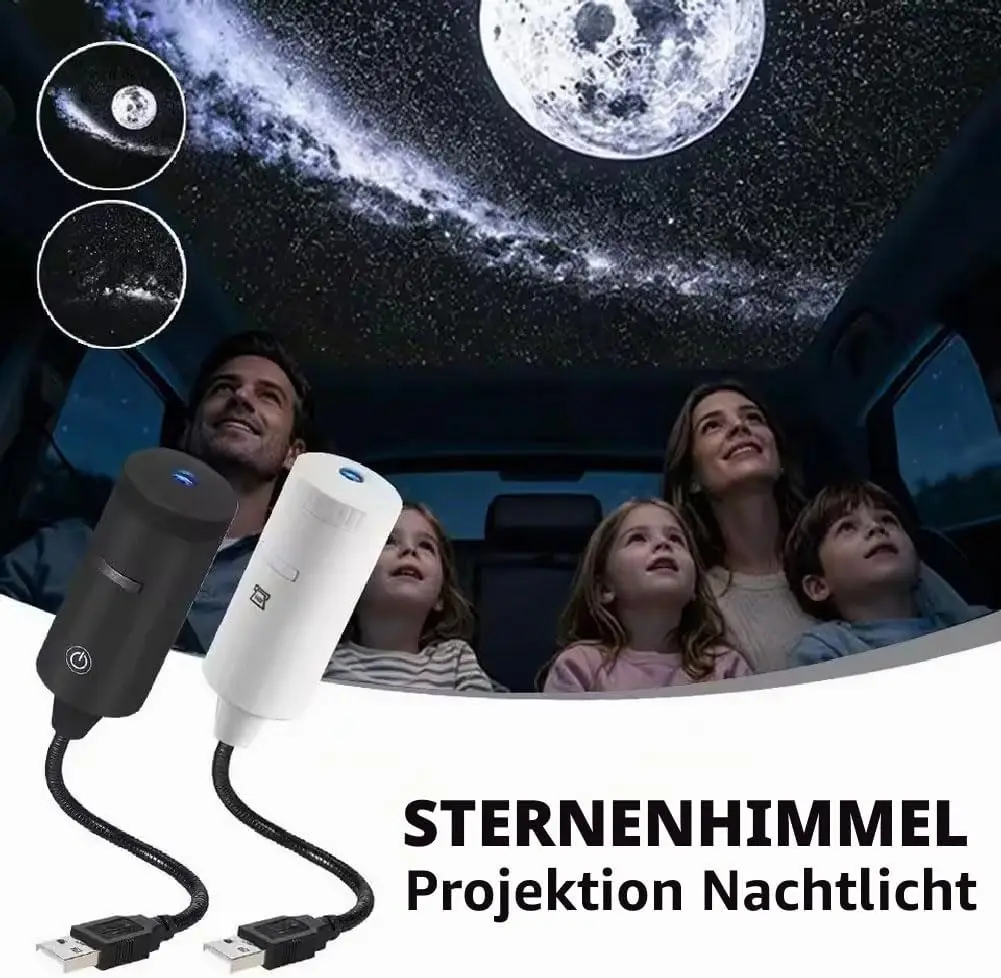 Portable Night Light Plug and Play & Versatile Star Galaxy Ambient Projector Lamp for Home Living Room Bedroom Decoration