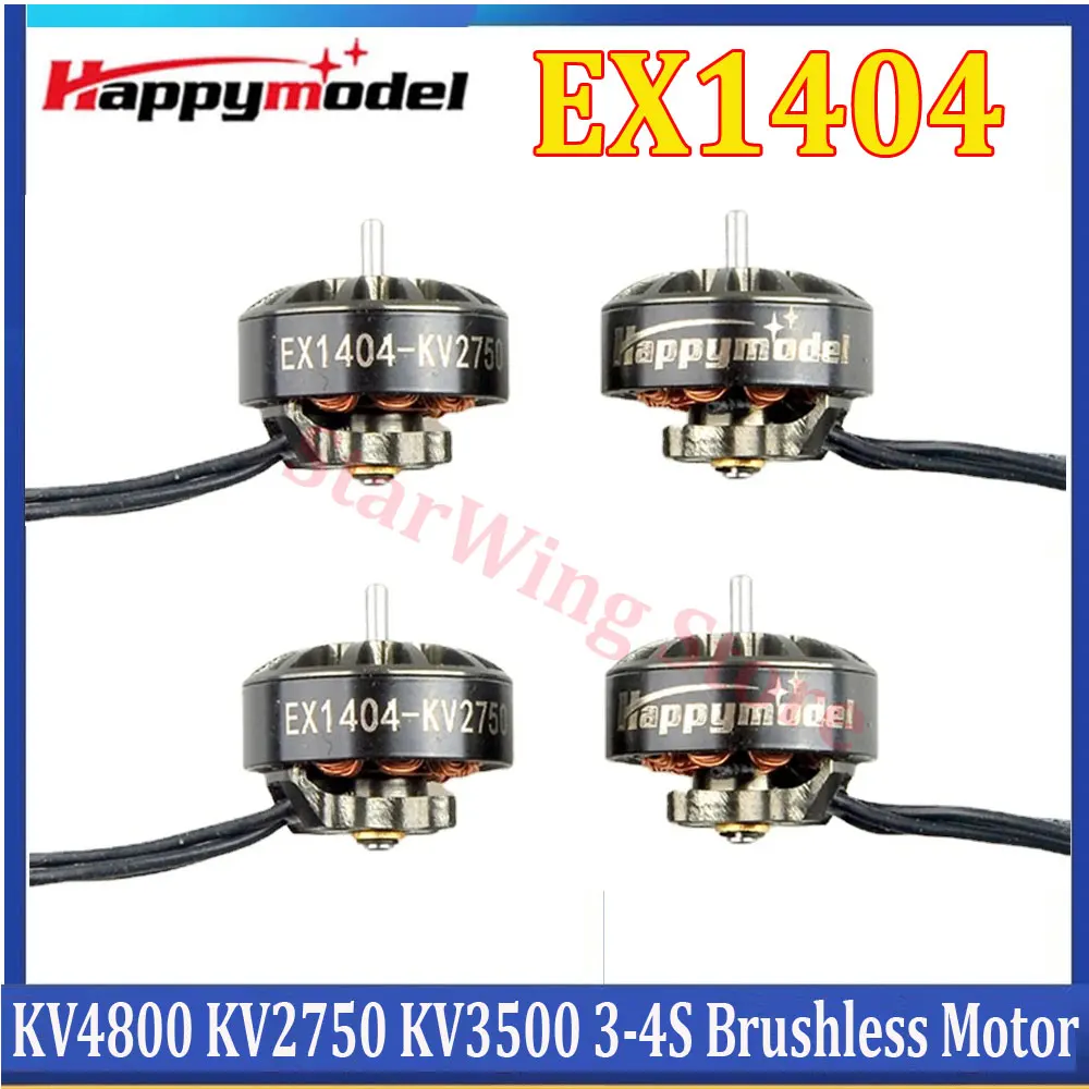 Happymodel EX1404 1404 KV2750 KV3500 KV4800 3-4S Brushless Motor 1.5mm Shaft for FPV Racing Drone Freestyle Micro Long Range LR4