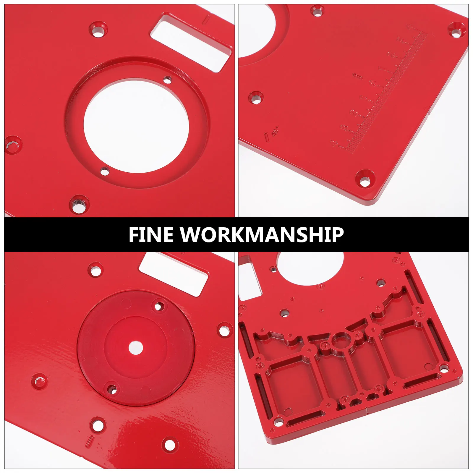 

1 set 1 Set Aluminum Alloy Trimming Machine Flipping Board Durable Router Table Insert Plate For Woodworking Diy Home Tools