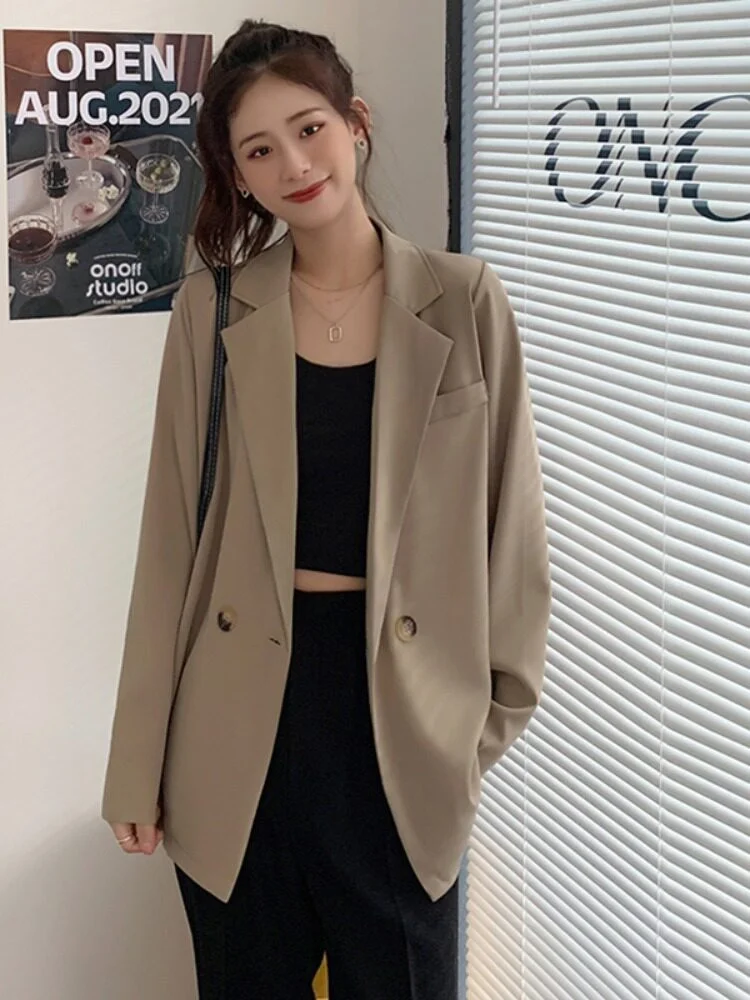 

Casual Women's Suit Jacket Early Spring Trend High-End Street Style Slimming Versatile Casual Western Style Top