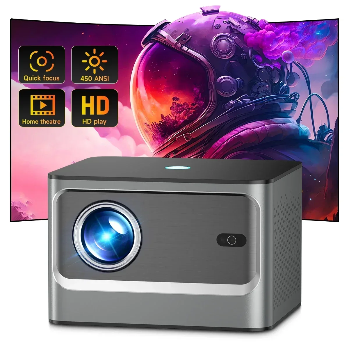 Z9 High Quality Short Throw Led Projector 1080P With Wifi Bluetooth Home Cinema Projector