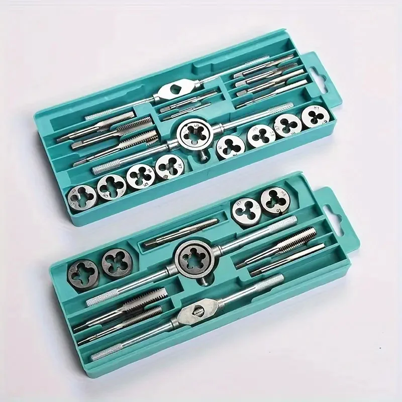 Imagem -05 - Metric Tap And Die Grupo Precise Thread Cutting And Repair Torneiras de Rosca Manual Taper Reto Ferramenta de Rosca 12 Pcs 20 Pcs M3-m12