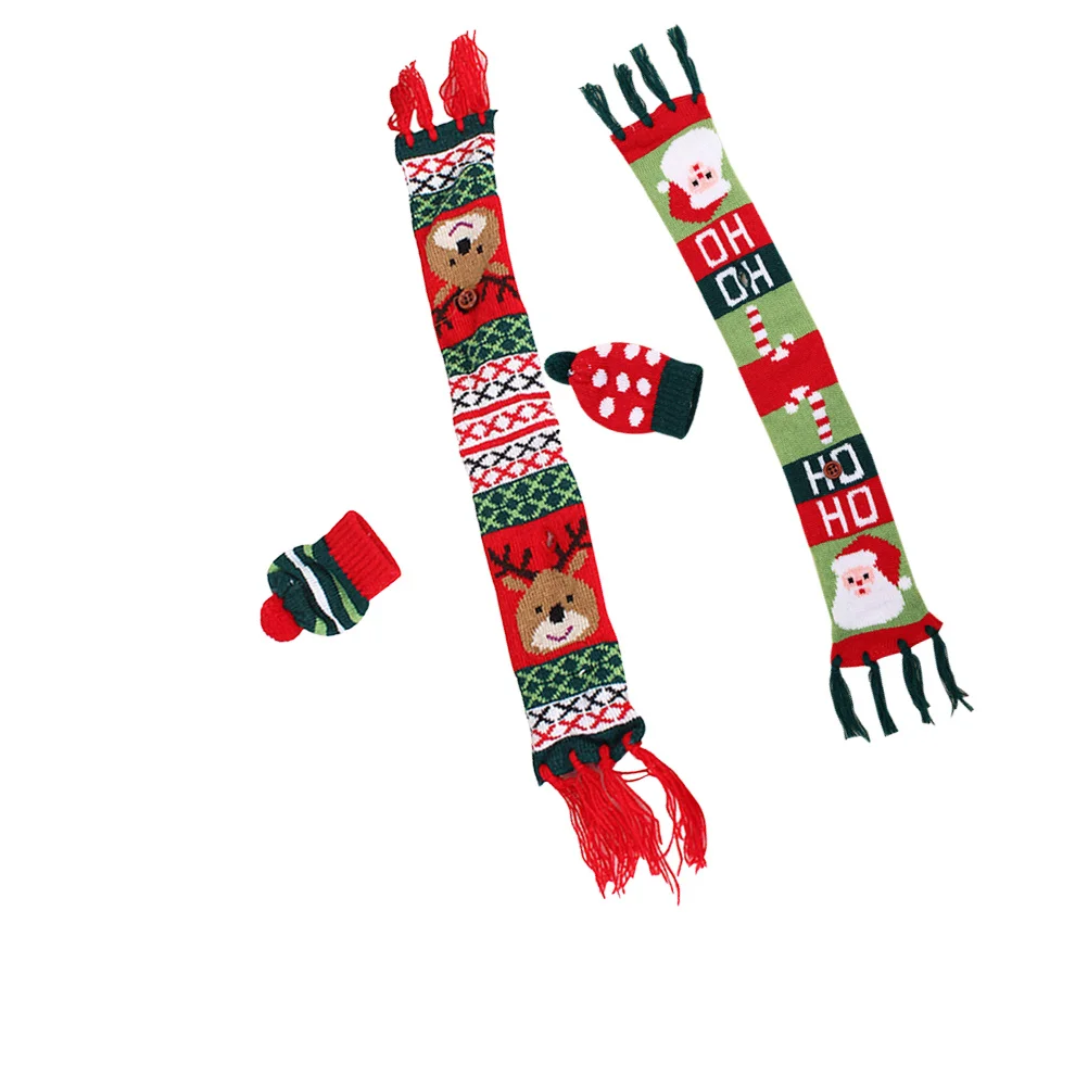 

2Set Wine Bottle Decoration Christmas Adornments Stylish Covers Exquisite Details Housewarming Celebration Gifts