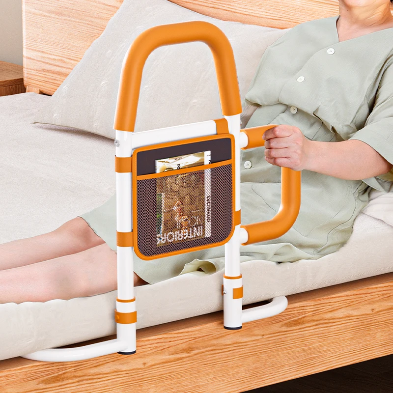 New Bed Rails for Elderly Adults Safety Beds Assist Handrails for Seniors Bed Guard Rails Handle Support Bar with Storage Bag